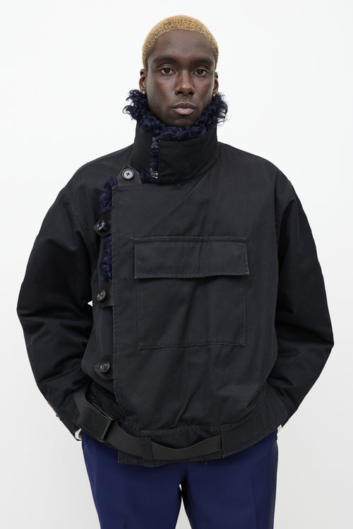 Acne Studios Black & Navy Cees Utility Jacket