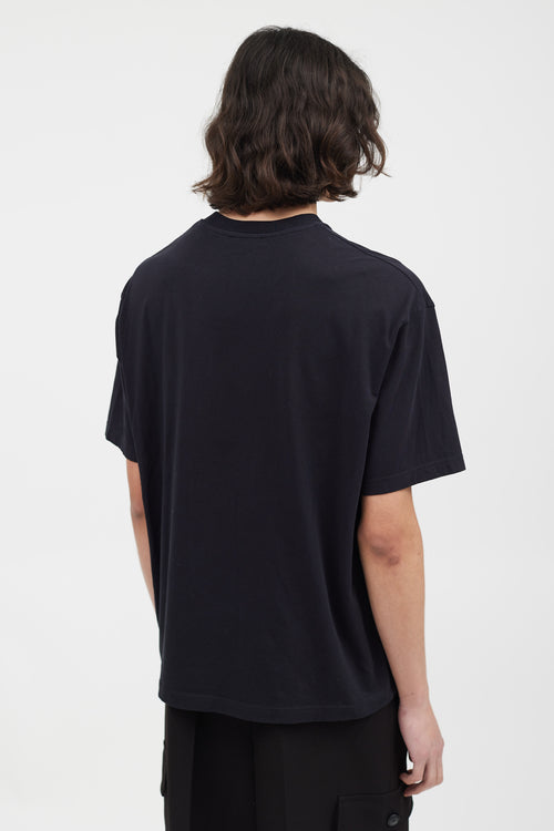 Acne Studios Black & White Your Face T-Shirt