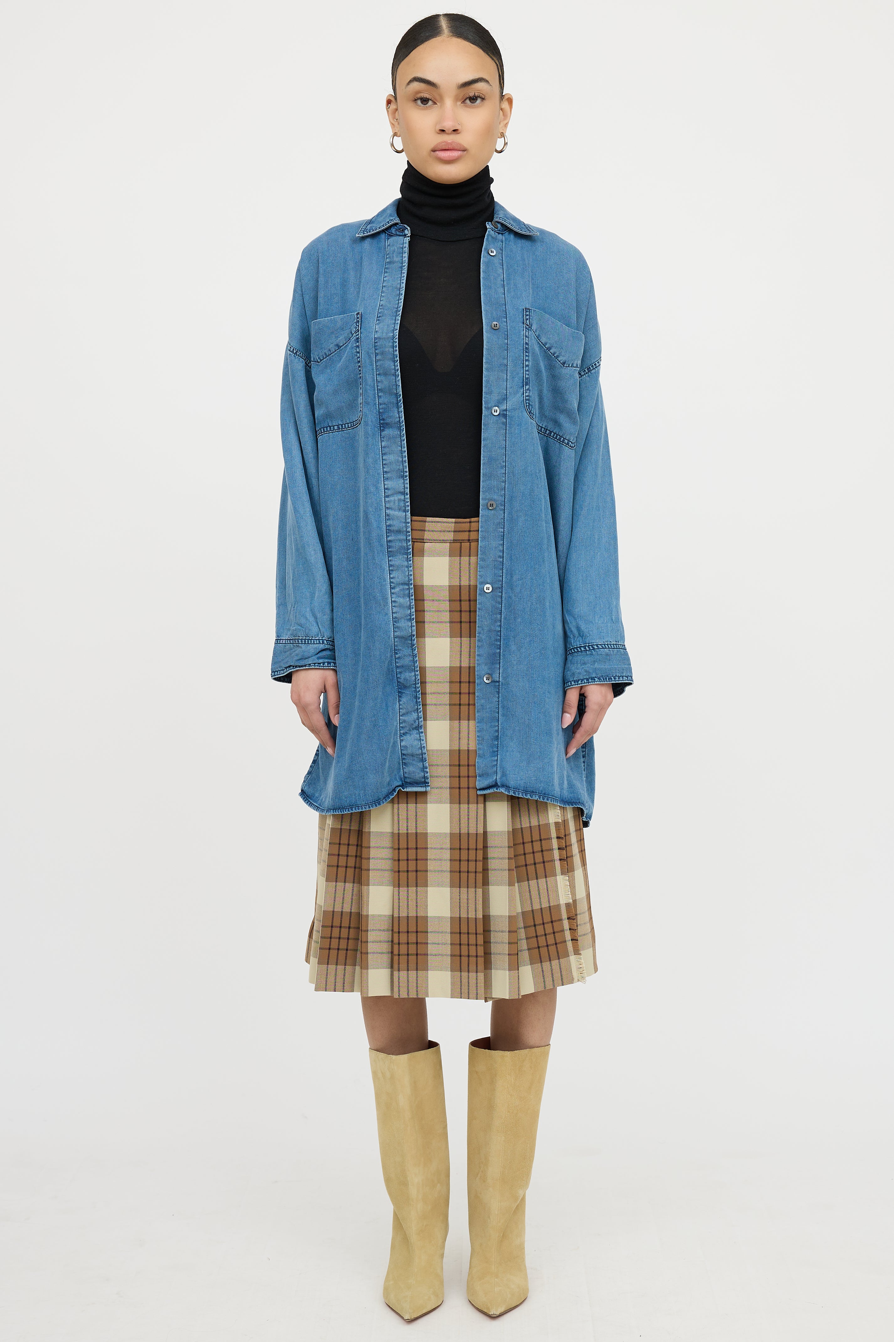 Acne StudiosChambray Jacui Button Up Shirt