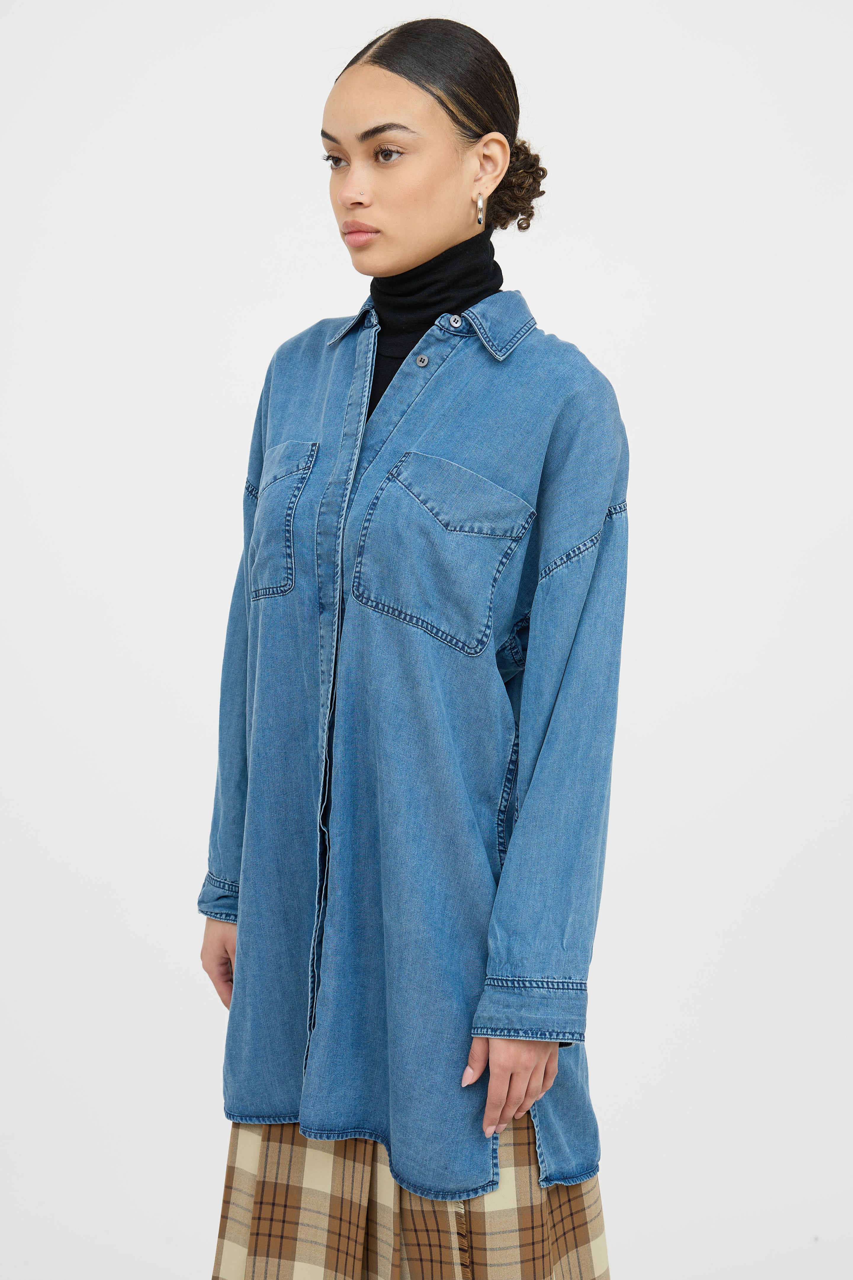 Acne StudiosChambray Jacui Button Up Shirt