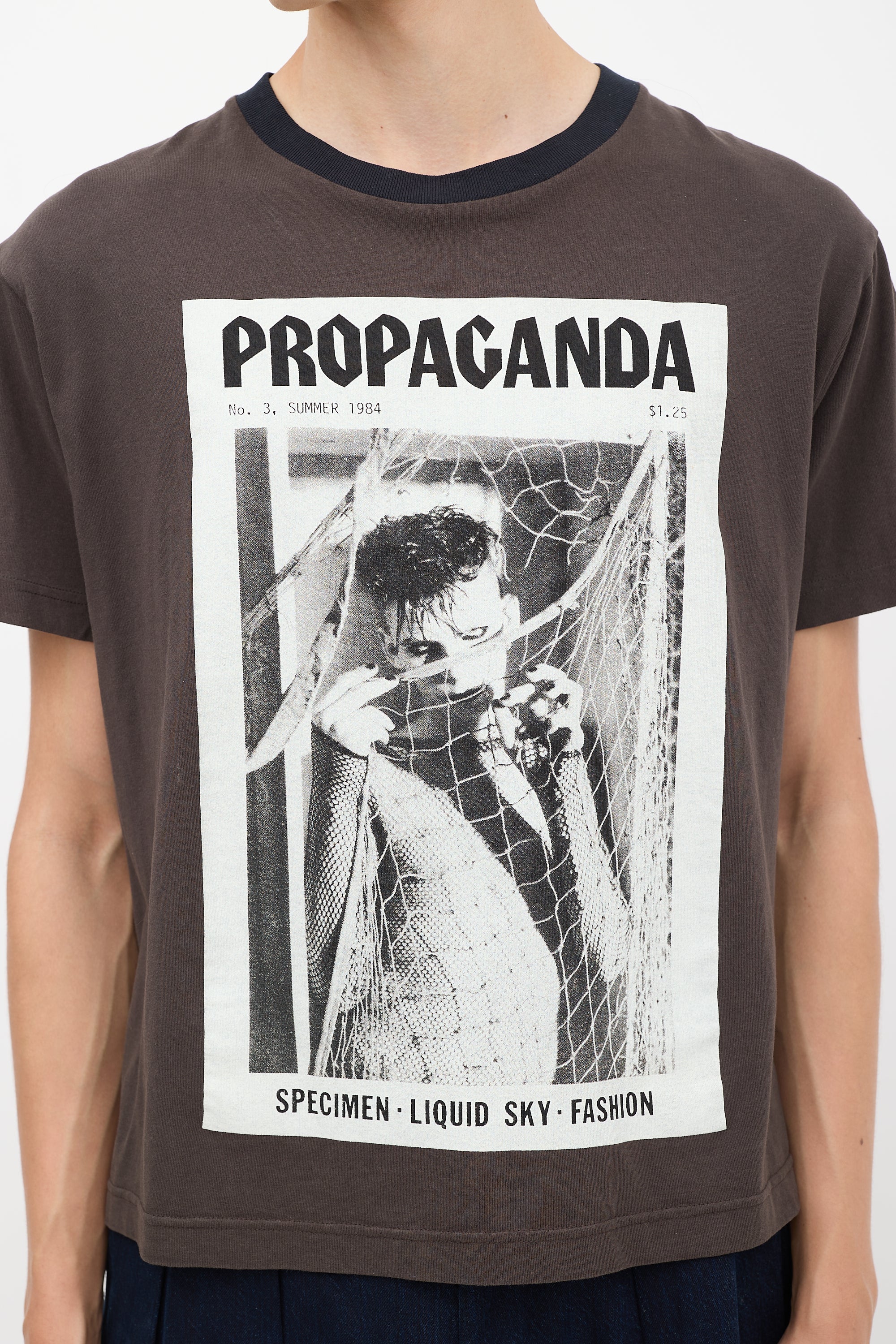 Acne Studios Brown & Multicolour Propaganda Graphic T-Shirt