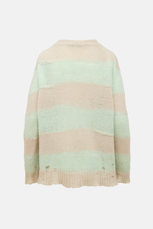 Acne Studios Distressed Striped Sweater