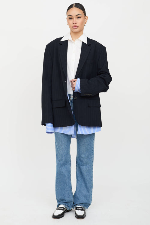 Acne Studios Layered Pinstripe Blazer