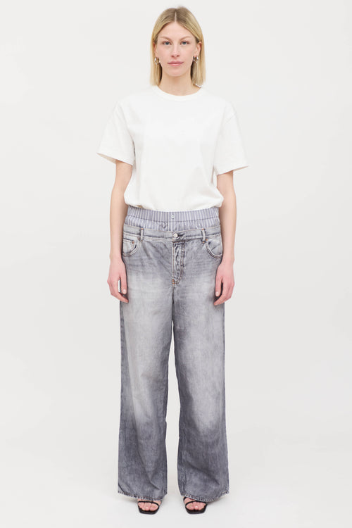 Acne Studios Layered Poplin Trompe L'oeil Trouser
