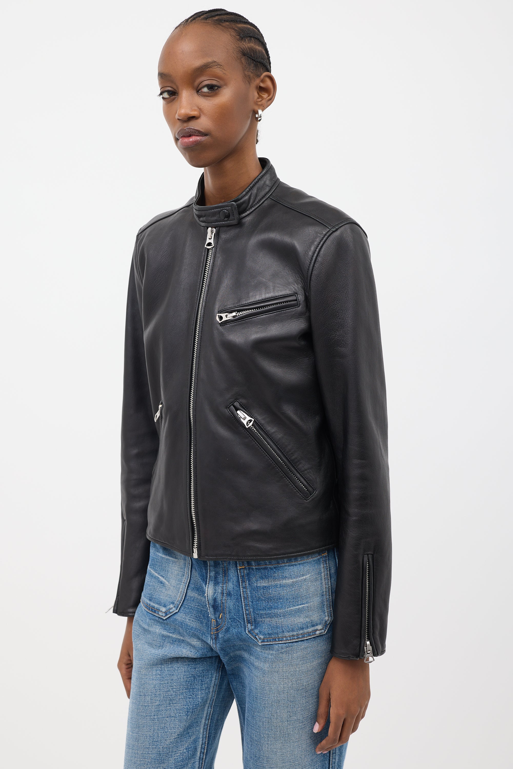 Acne Studios Leather Biker Jacket