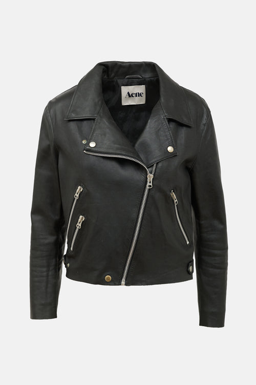 Acne Studios Leather Biker Jacket