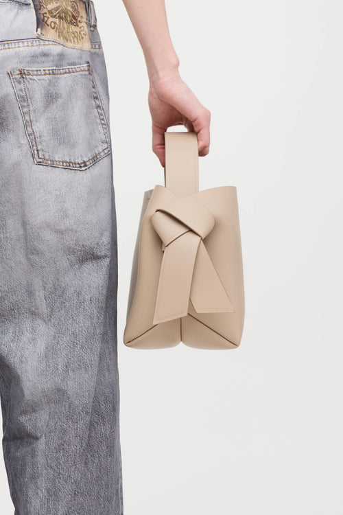Acne Studios Leather Musubi Knotted Shoulder Bag