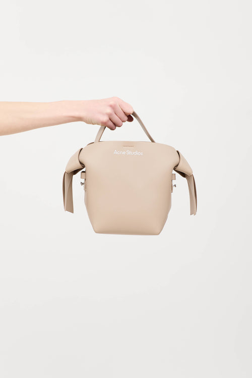 Acne Studios Leather Musubi Knotted Shoulder Bag
