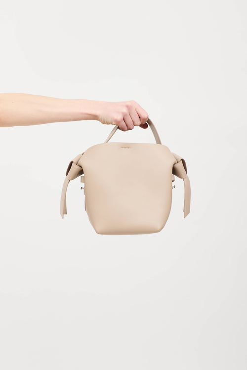Acne Studios Leather Musubi Knotted Shoulder Bag