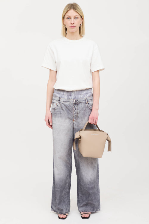 Acne Studios Leather Musubi Knotted Shoulder Bag
