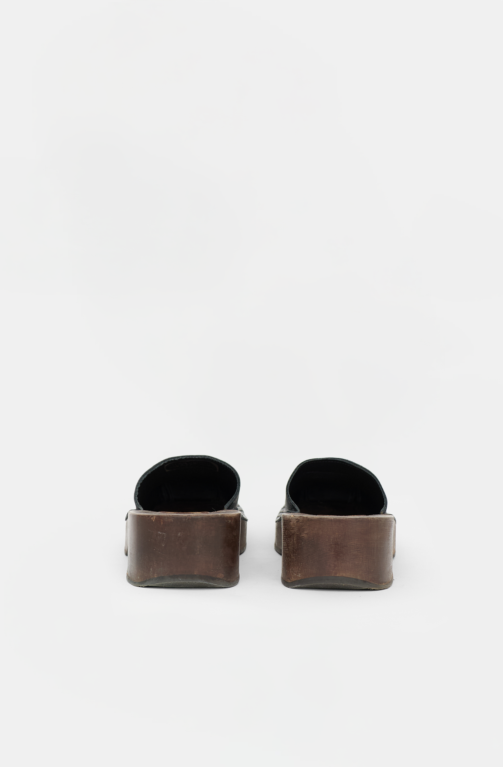 Acne Studios Leather Studded Platform Clog