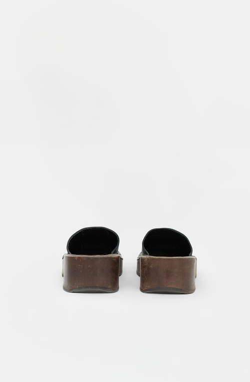 Acne Studios Leather Studded Platform Clog