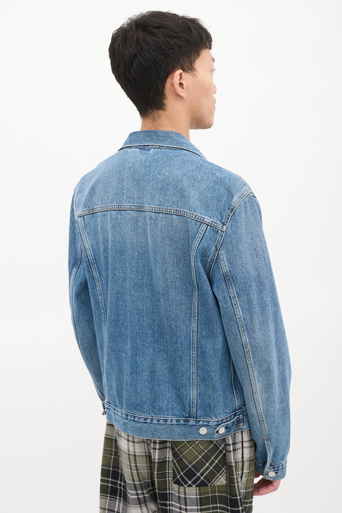 Acne Studios Medium Wash Denim Two Pocket Jacket