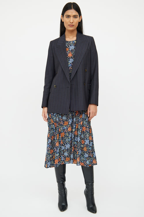 Acne Studios Navy Double Breasted Blazer