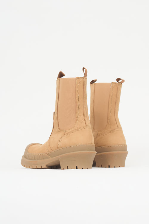 Acne Studios Suede & Rubber Lug Chelsea Boot