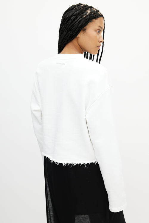 Acne Studios White & Multicolour Pony Sweatshirt