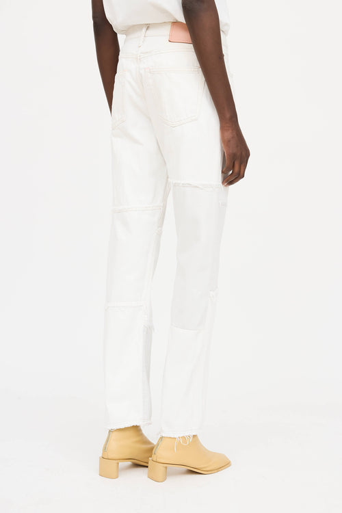 Acne Studios1998 Frayed Patchwork Jeans