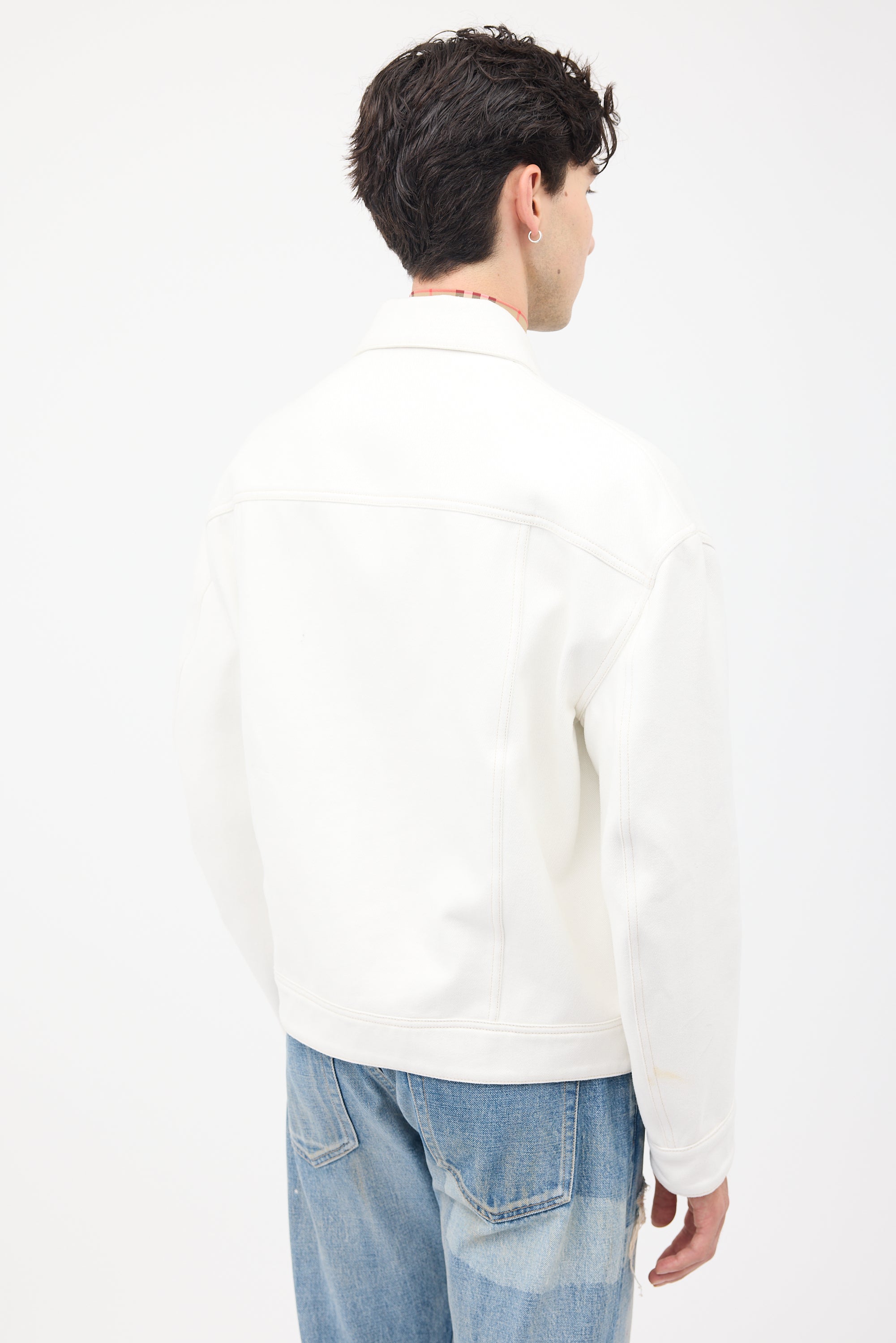 Acne Studios White Twill Magnite Work Jacket