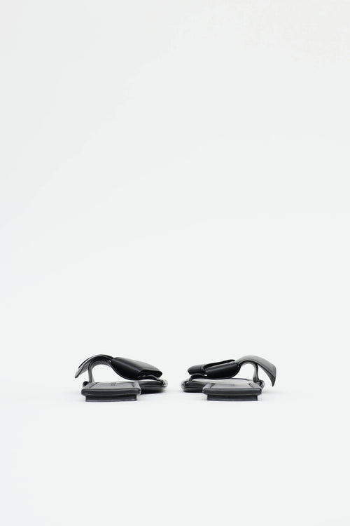 Acne Studios Leather Musubi Bow Sandal