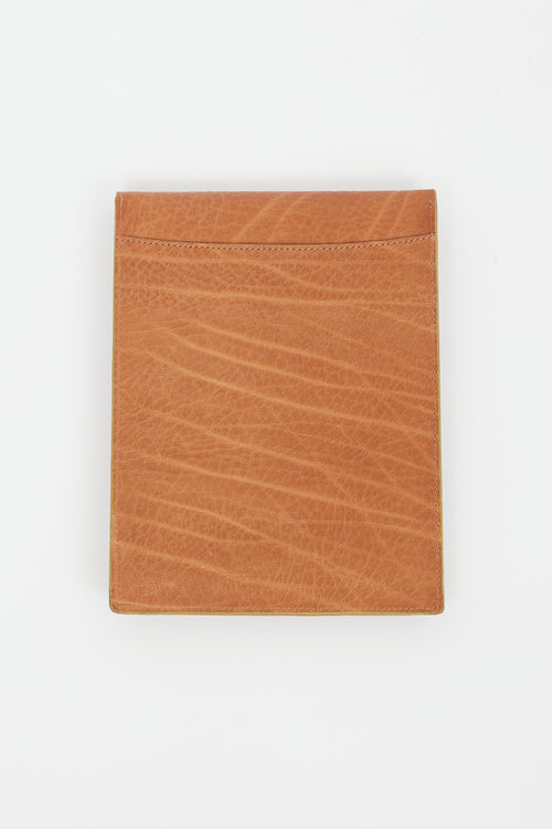 Acne Studios Brown Leather Mercury Tablet Case