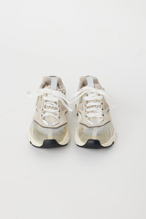 Acne Studios Grey & White Translucent Buzz Sneaker