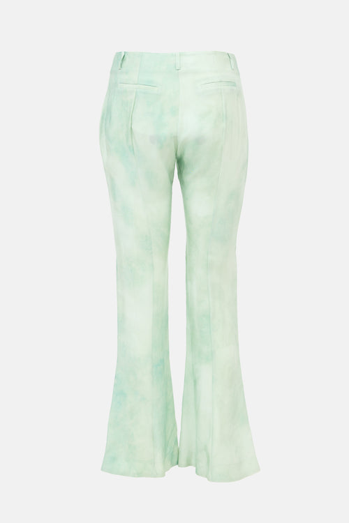 Acne Studios Satin Tie Dye Flared Pant