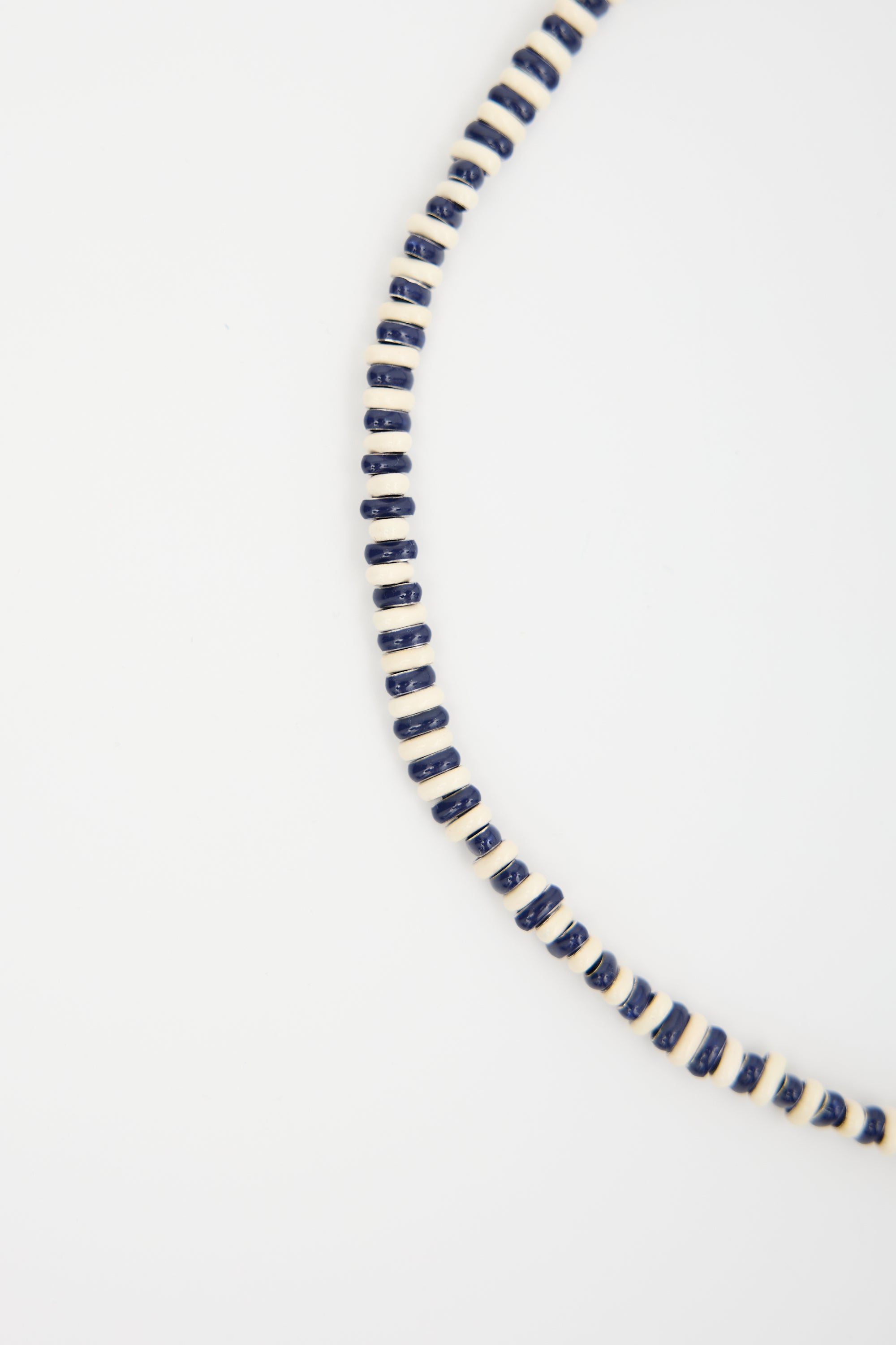 Adina Reyter Enamelled Sterling Silver Midnight Stripes Necklace