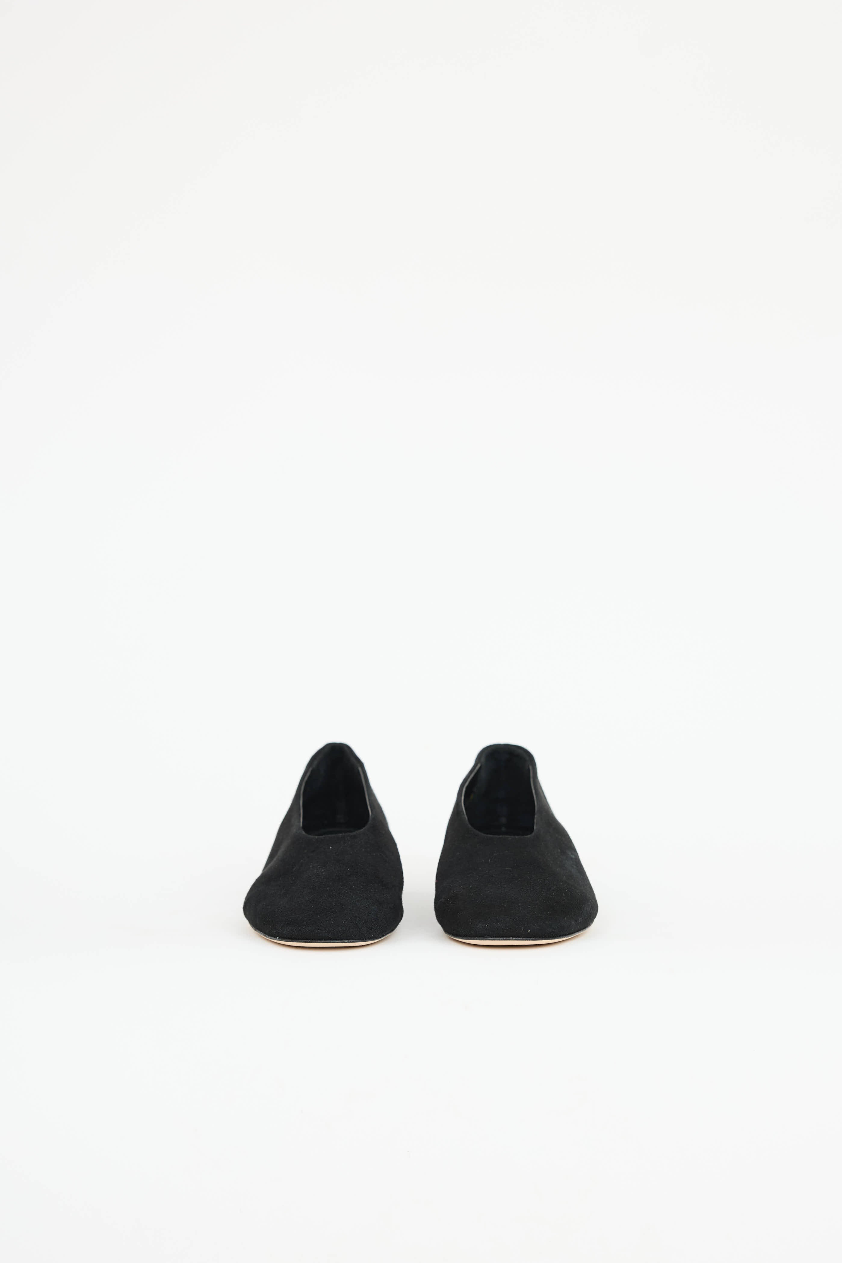 Aeydē Suede Block Heel Flat
