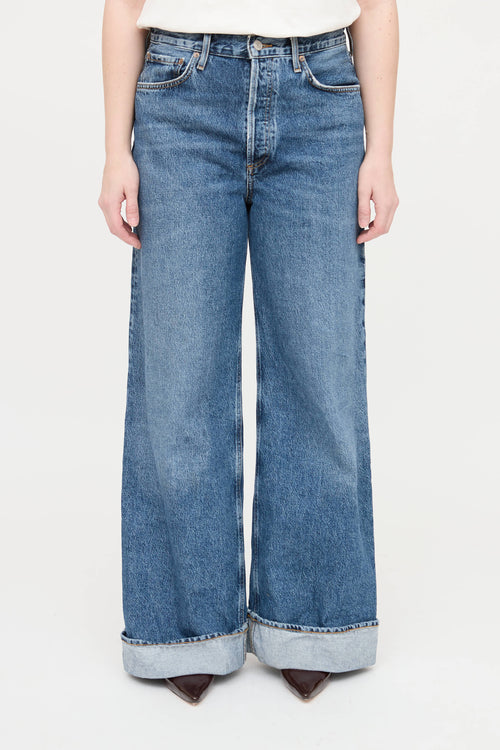 Agolde Medium Wash Dame Jeans