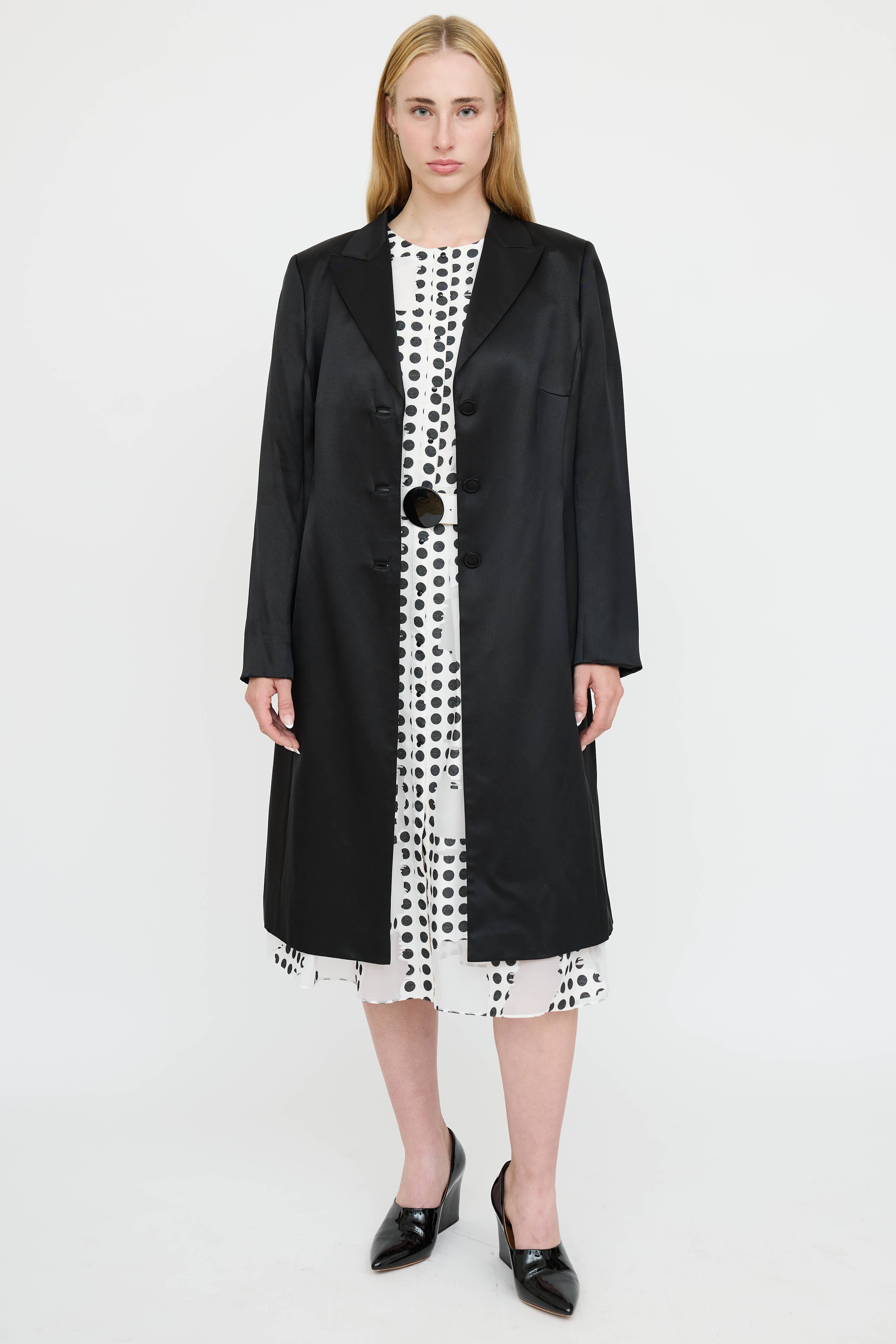 Akris Silk Double Breasted Blazer