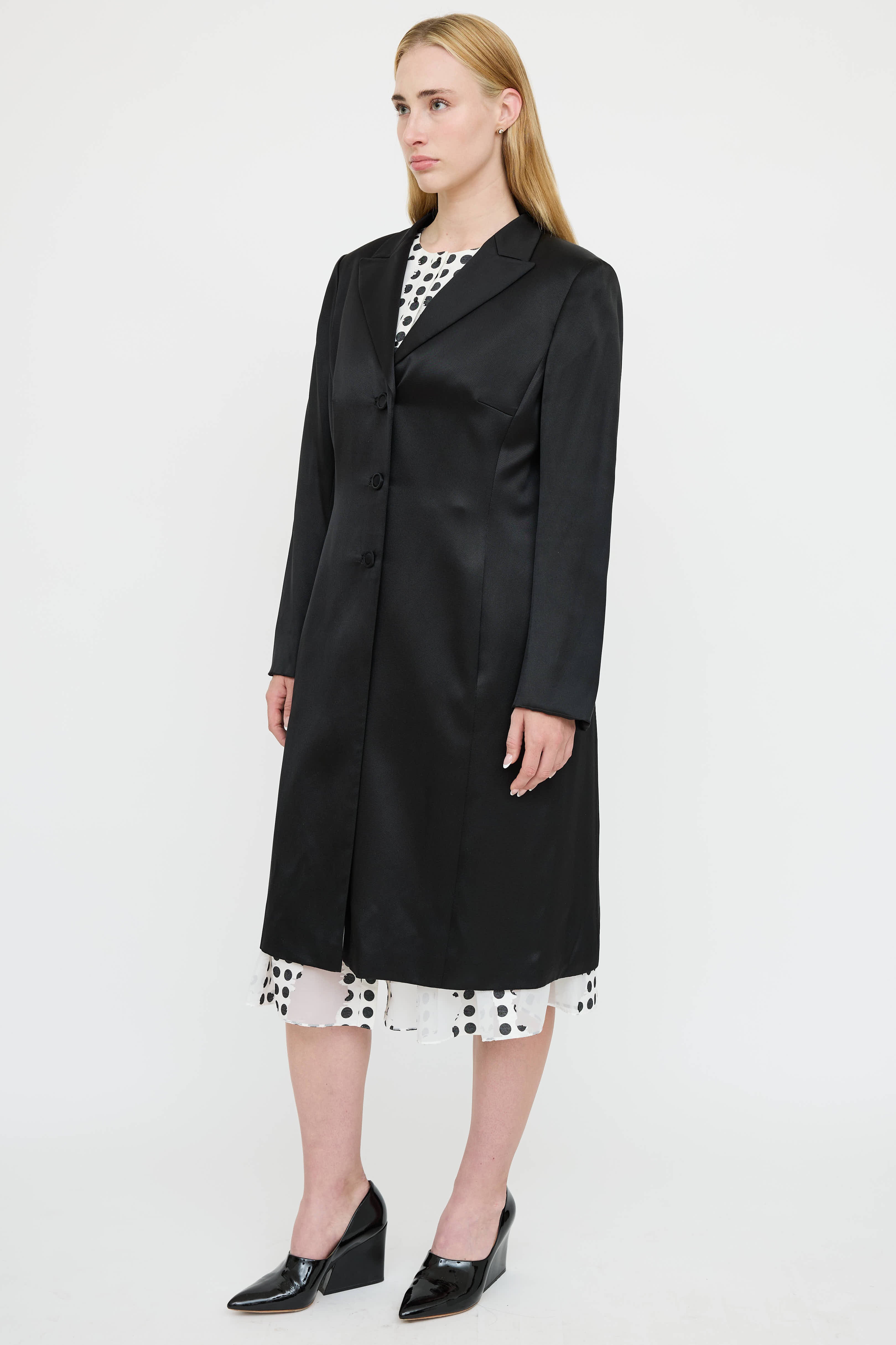 Akris Silk Double Breasted Blazer