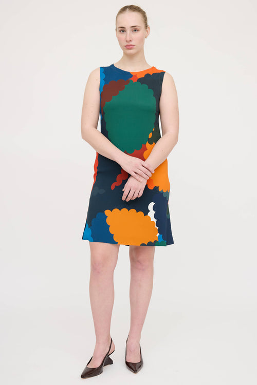 Akris Patterned Sleeveless Dress