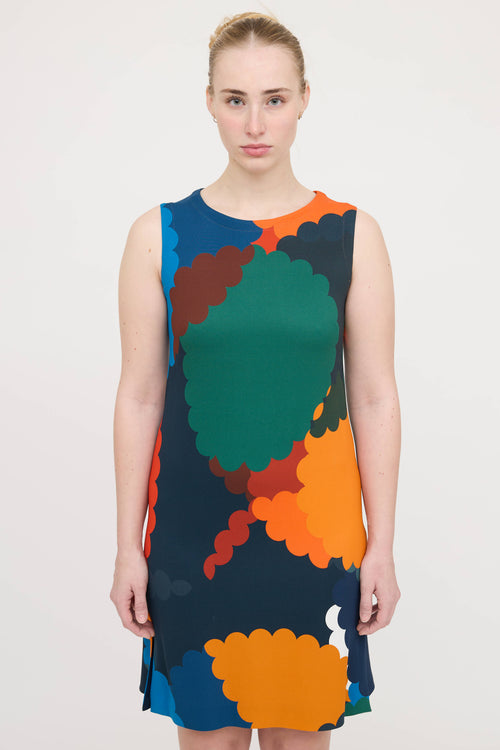Akris Patterned Sleeveless Dress