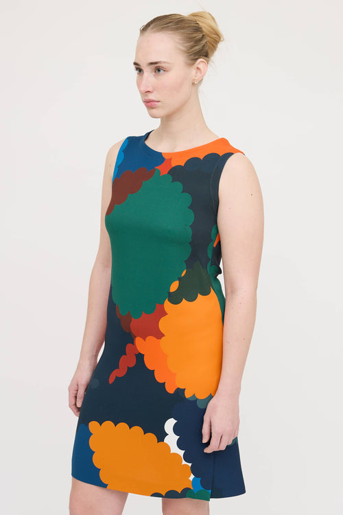 Akris Patterned Sleeveless Dress