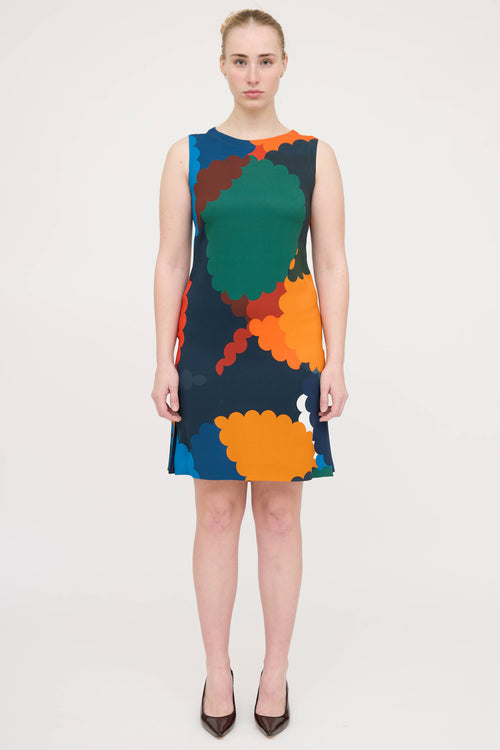 Akris Patterned Sleeveless Dress