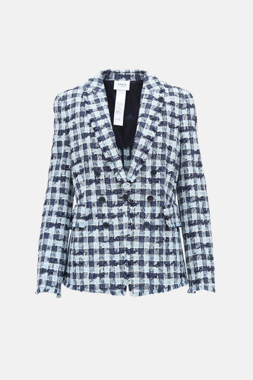 Akris Tweed Double Breasted Blazer