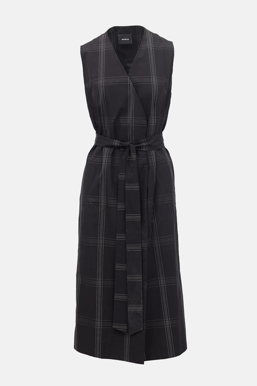 Akris Check Trench Set