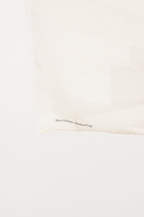 Akris FW 2022 Frayed Scarf