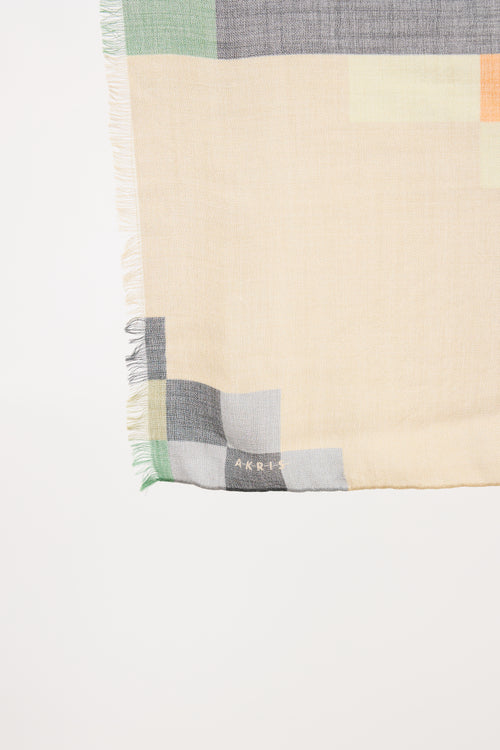 Akris FW 2022 Frayed Scarf