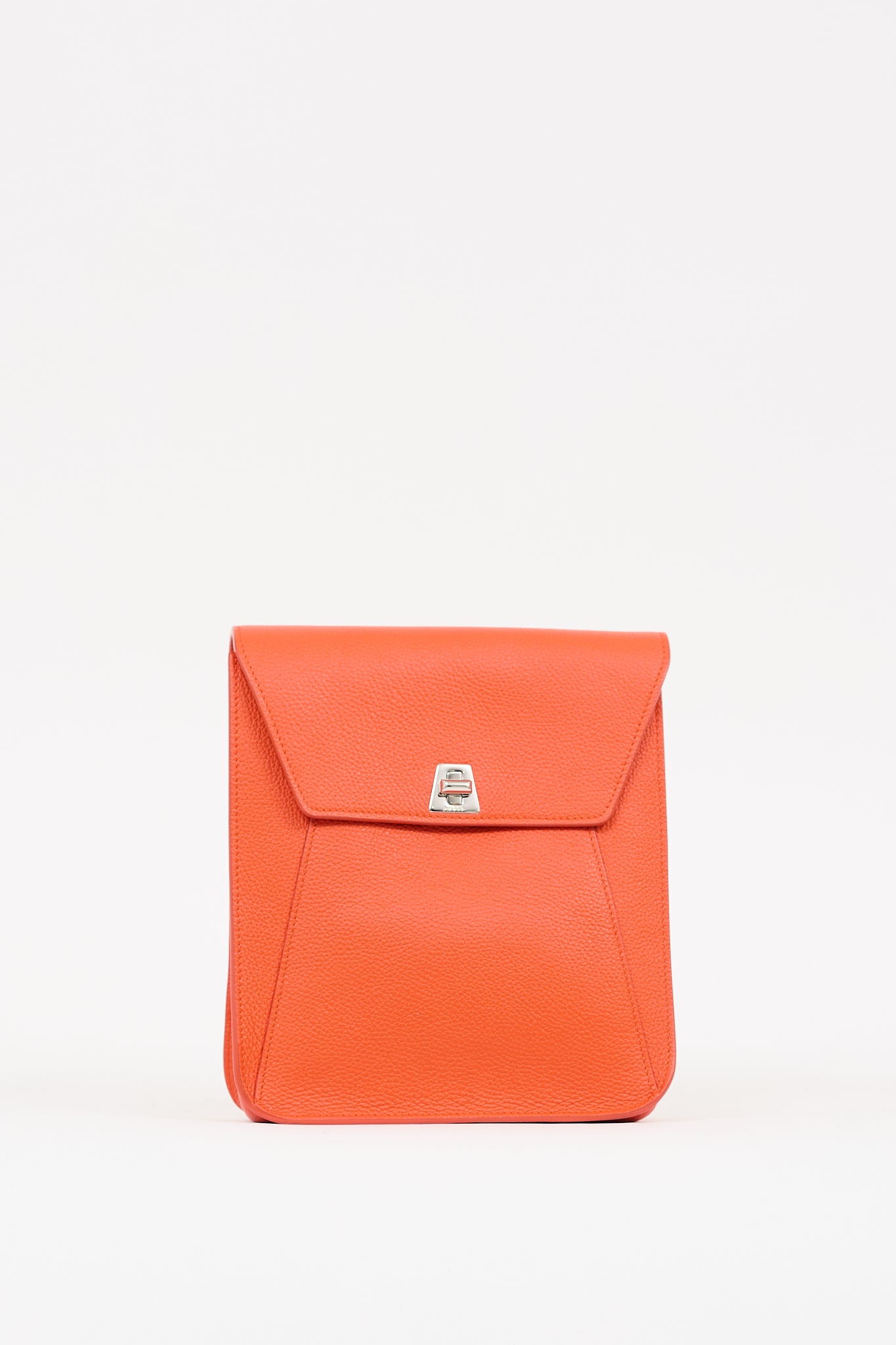 Akris Orange Leather Little Anouk Bag