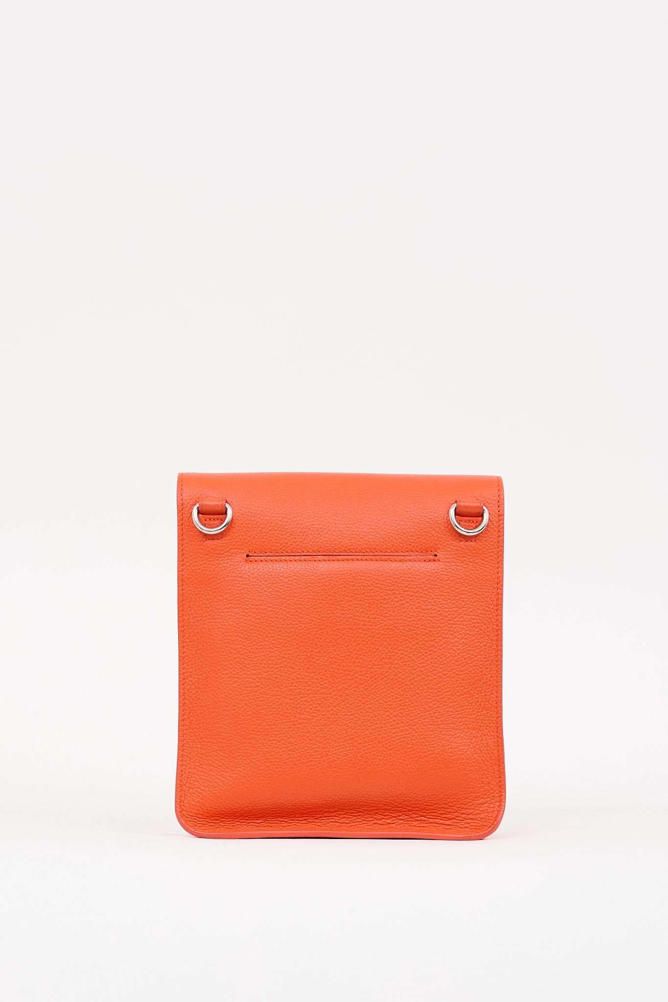 Akris Orange Leather Little Anouk Bag