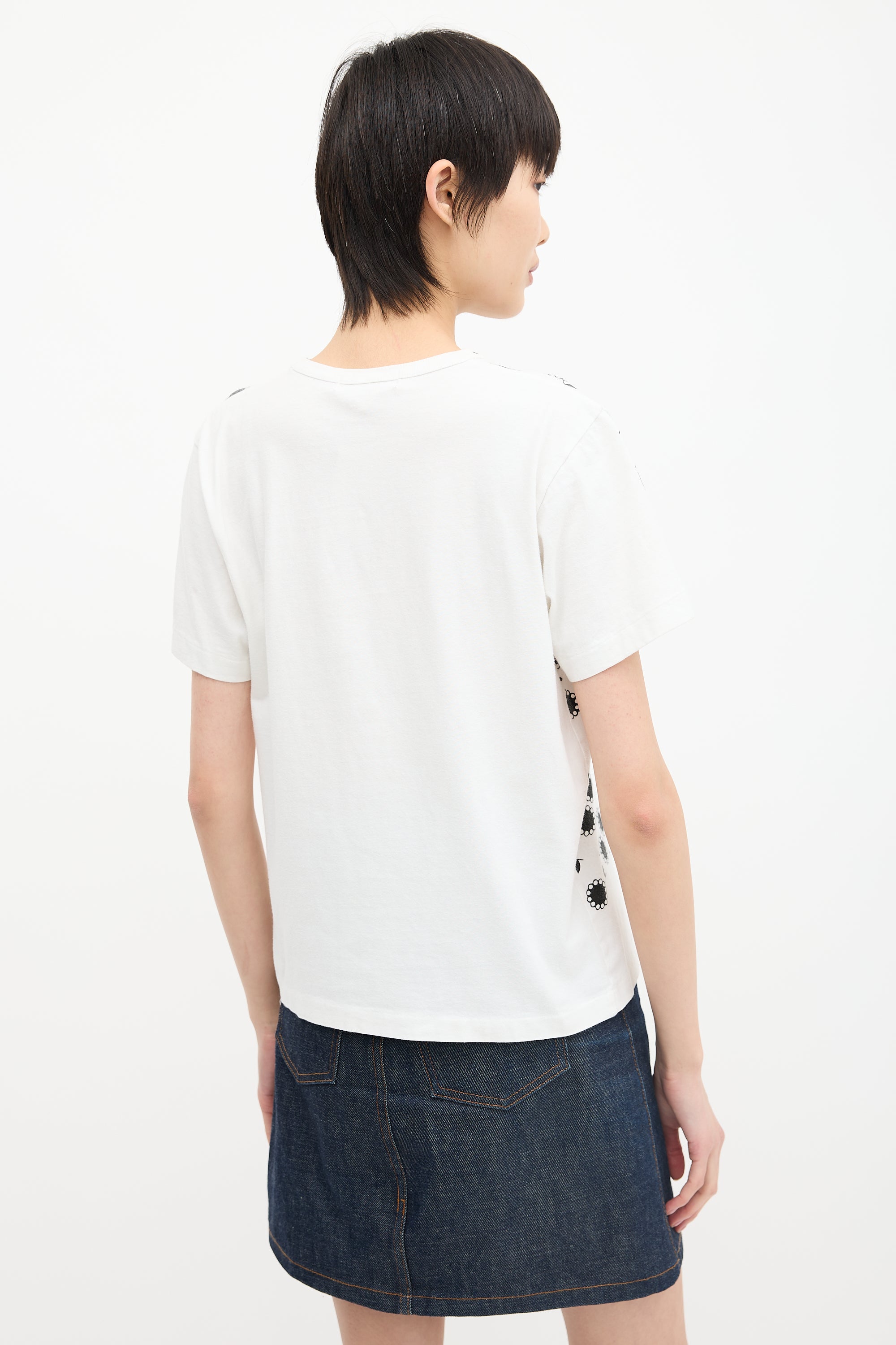 Alaïa Floral Logo T-Shirt
