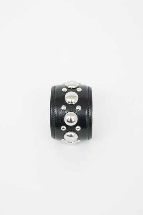 Alaïa Leather Studded Cuff