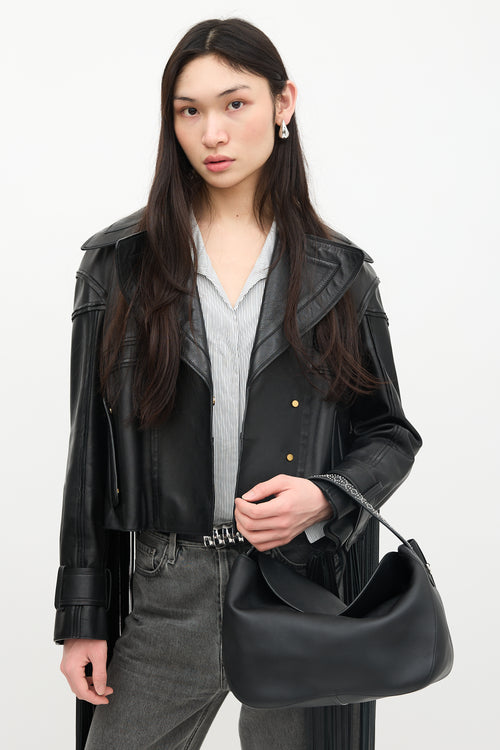 Alaïa Leather Studded Top Handle Bag