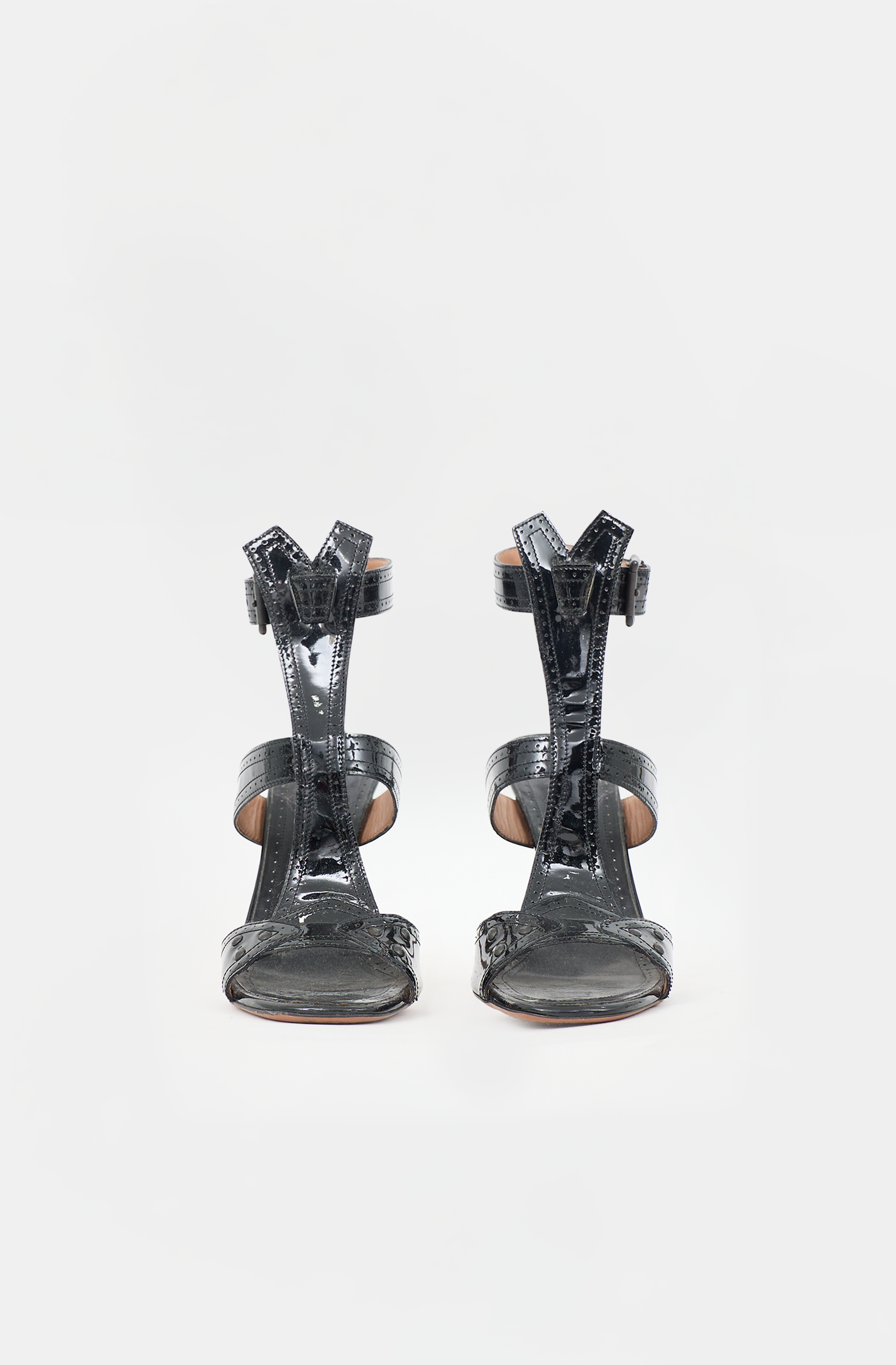Alaïa Patent Strappy Sandal