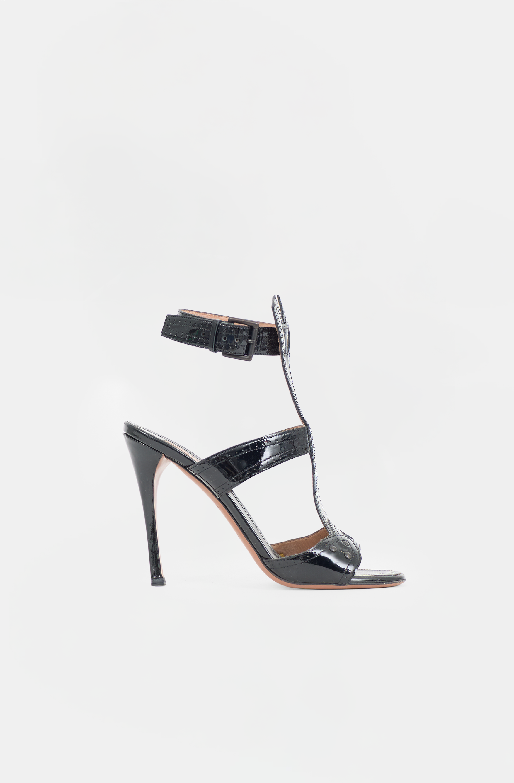 Alaïa Patent Strappy Sandal