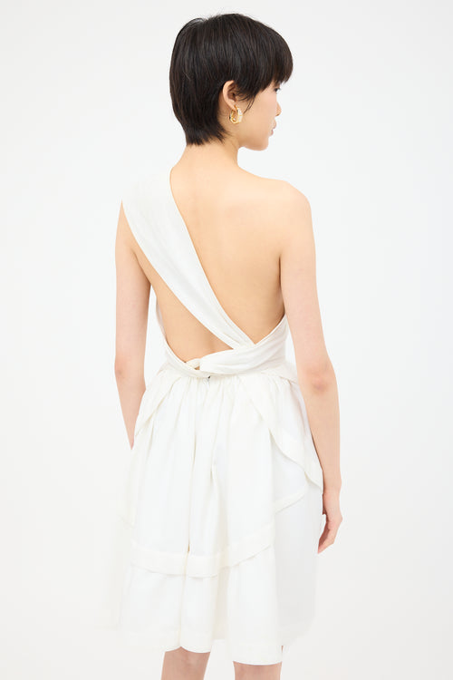 Alaïa Pleated One Shoulder Dress