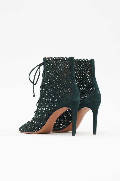Alaïa Suede Ankle Boot