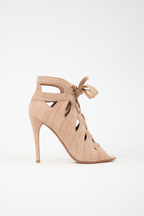 Alaïa Suede Gladiator Heel