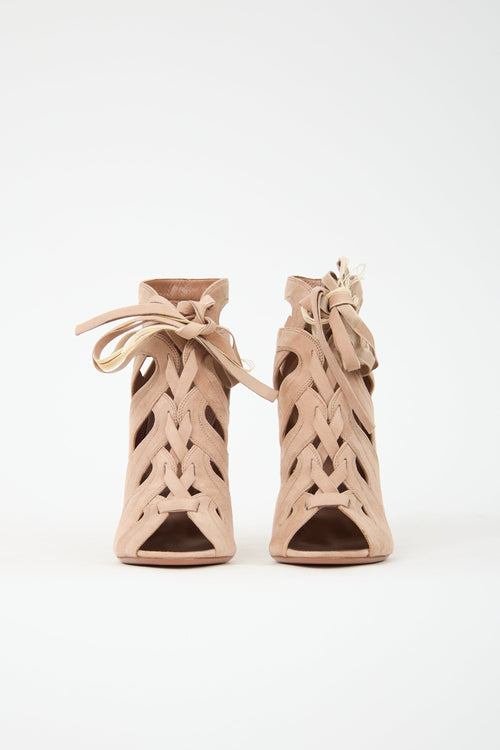 Alaïa Suede Gladiator Heel